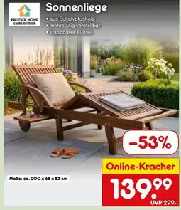 Netto Marken-Discount Prestige home living outdoor sonnenliege Angebot