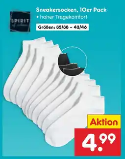 Netto Marken-Discount Spirit sneakersocken Angebot