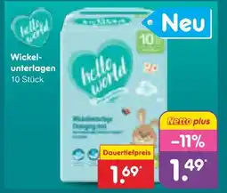 Netto Marken-Discount Hello world wickelunterlagen Angebot