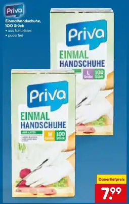 Netto Marken-Discount Priva einmalhandschuhe Angebot