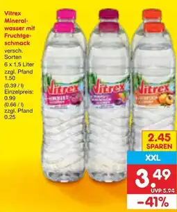 Netto Marken-Discount Vitrex mineralwasser Angebot