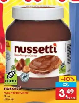 Netto Marken-Discount Nussetti nuss-nougat-creme Angebot