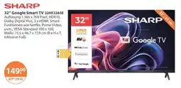 V Markt Sharp google smart tv 32hf2265e Angebot