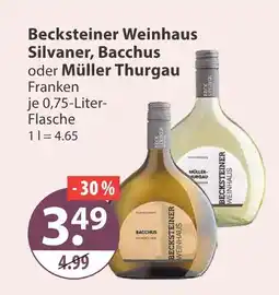 V Markt Becksteiner weinhaus silvaner Angebot