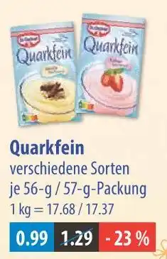 V Markt Dr. oetker quarkfein Angebot
