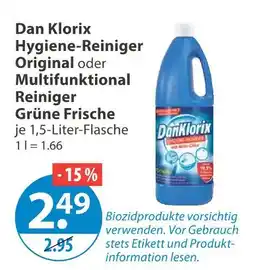 V Markt Dan klorix hygiene-reiniger original Angebot