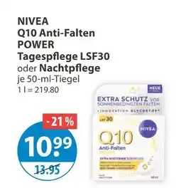 V Markt Nivea q10 anti-falten power Angebot