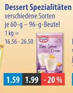 V Markt Dr. oetker dessert spezialitäten Angebot