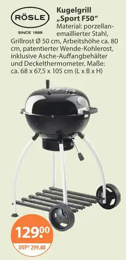 V Markt Rösle kugelgrill „sport f50“ Angebot