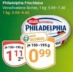 Globus Philadelphia Frischkäse Angebot