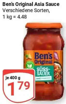 Globus Ben's Original Asia Sauce Angebot