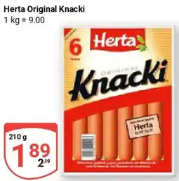 Globus Herta Original Knacki Angebot