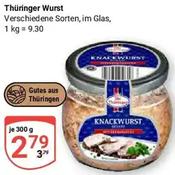 Globus Thüringer Wurst Angebot