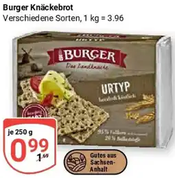 Globus Burger Knäckebrot Angebot