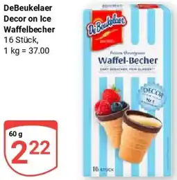 Globus DeBeukelaer Decor on Ice Waffelbecher Angebot
