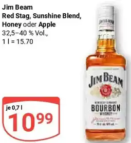 Globus Jim Beam Red Stag, Sunshine Blend, Honey oder Apple Angebot