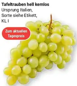 Globus Tafeltrauben hell kernlos Angebot