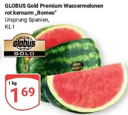 Globus GLOBUS Gold Premium Wassermelonen rot kernarm ,,Romeo" Angebot