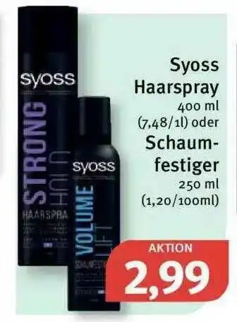 Feneberg Syoss Haarspray Oder Schaumfestiger Angebot