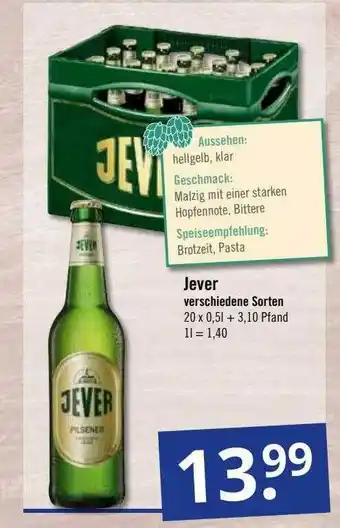 GetränkePartner Jever Verschiedene Sorten Angebot