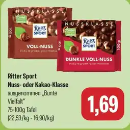 Feneberg Ritter Sport Nuss- oder Kakao-Klasse Angebot