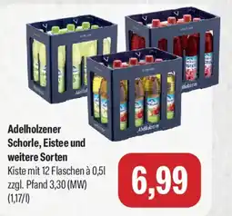 Feneberg Adelholzener Schorle, Eistee und Angebot