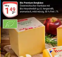 Globus Bio Premium Bergkäse Angebot