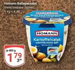 Globus Homann Beilagen salat Angebot