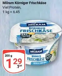 Globus Milram Körniger Frischkäse Angebot