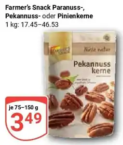 Globus Farmer's Snack Paranuss-, Pekannuss- oder Pinienkerne Angebot