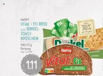 Edeka Struve Harry Vital + Fit Brot Oder Dinkel-toast-brötchen Angebot