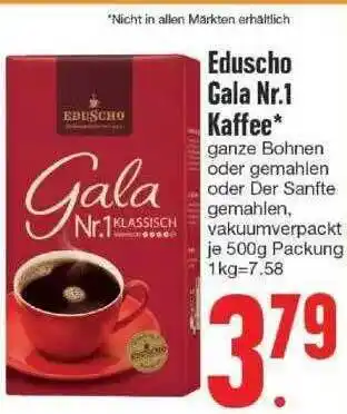 Edeka Eduscho Gala Nr.1 Kaffee Angebot