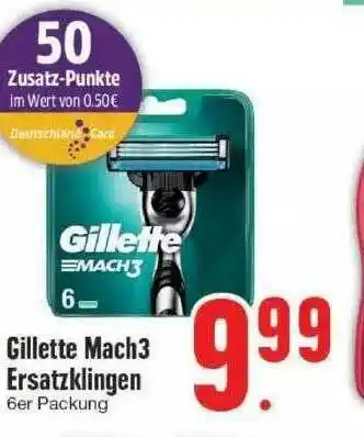 Edeka Gillette Mach3 Ersatzklingen Angebot