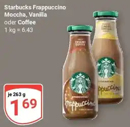 Globus Starbucks Frappuccino Moccha, Vanilla oder Coffee Angebot
