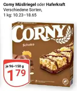 Globus Corny Müsliriegel oder Haferkraft Angebot