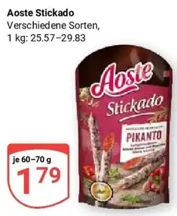Globus Aoste Stickado Angebot