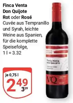 Globus Finca Venta Don Quijote Rot oder Rosé Angebot