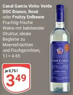 Globus Casal Garcia Vinho Verde DOC Branco, Rosé oder Fruitzy Erdbeere Angebot