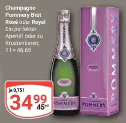 Globus Champagne Pommery Brut Rosé oder Royal Angebot