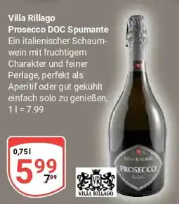Globus Villa Rillago Prosecco DOC Spumante Angebot