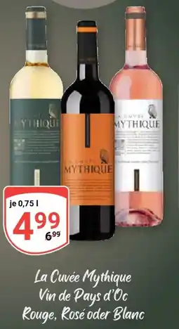 Globus La Cuvée Mythique Vin de Pays d'Oc Rouge, Rosé oder Blanc Angebot