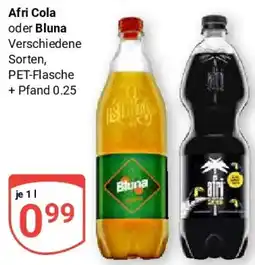 Globus Afri Cola oder Bluna Angebot