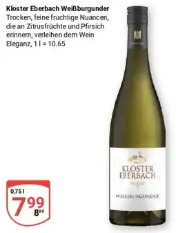 Globus Kloster Eberbach Weißburgunder Angebot