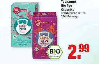 Markant Teekanne Bio Tee Organics Angebot