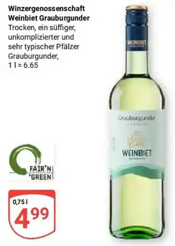 Globus Winzergenossenschaft Weinbiet Grauburgunder Angebot