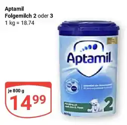 Globus Aptamil Folgemilch 2 oder 3 Angebot