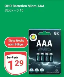 Globus OHO Batterien Micro AAA Angebot
