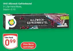 Globus OHO Allzweck-Gefrierbeutel Angebot