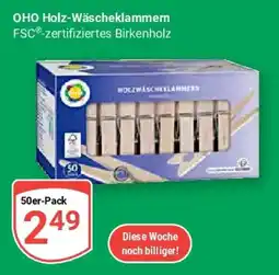 Globus OHO Holz-Wäscheklammern Angebot