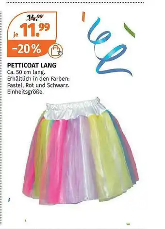 Müller Petticoat Lang Angebot